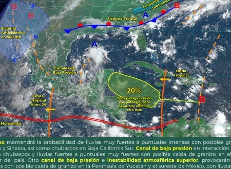 Para hoy se pronostican lluvias intensas alrededor del país