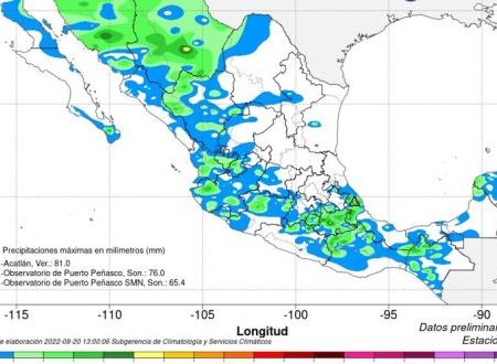 Se prevén lluvias intensas alrededor del país