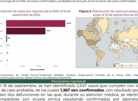 Viruela símica, presente en 30 entidades federativas