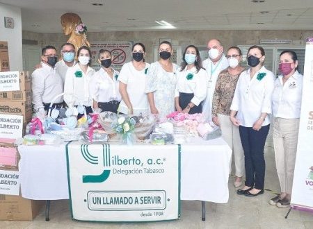 Encabeza presidenta del DIF Tabasco entrega de donativos al Hospital de La Mujer