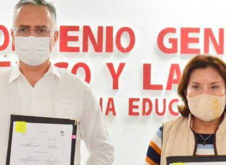 Fortalecen lazos de cooperación Setab y ENI México en beneficio del sector educativo