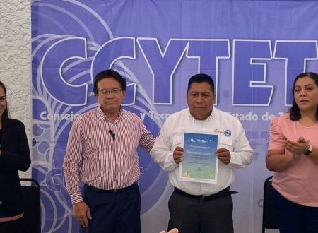 CCYTET da constancia a inventor local