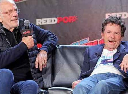 Emotivo reencuentro entre Michael J. Fox y Christopher Lloyd