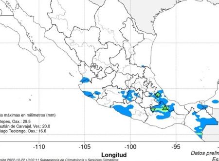 Se pronostica para este sábado, bajo o nulo potencial de lluvias