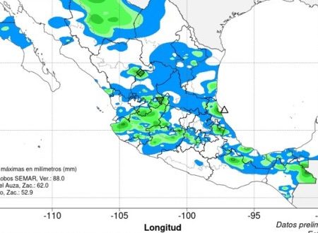 Se pronostican lluvias intensas alrededor del país