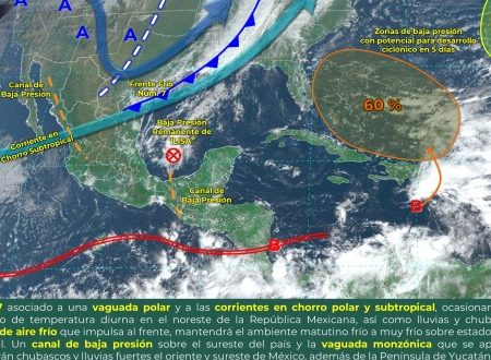 Hoy se prevén lluvias intensas alrededor del país