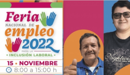 Invitan a participar en la Feria Nacional de Empleo para la Inclusión Laboral 2022