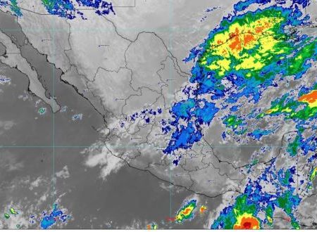 Se pronostican lluvias intensas en regiones de Chiapas y Tabasco; muy fuertes en Campeche, Oaxaca y Veracruz