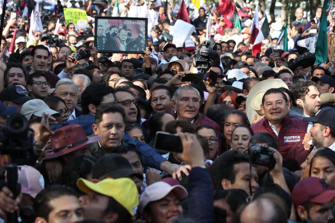 Marcha por los cuatro años de la 4T