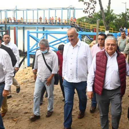 Inaugura obras Merino Campos en Cunduacán