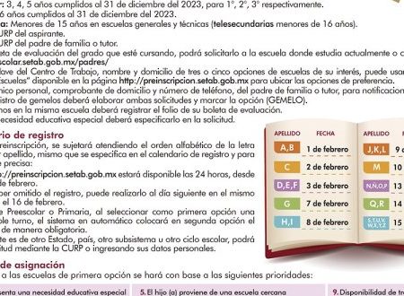 Exhorta Setab cumplir con preinscripción en línea para nivel básico