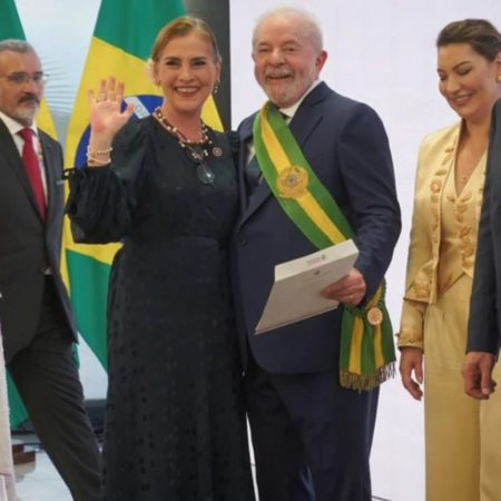 Gutiérrez Müller acude a toma de posesión de Lula da Silva