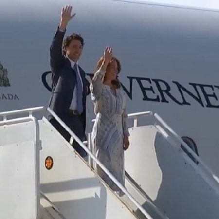 Llega a México Primer Ministro de Canadá, Justin Trudeau