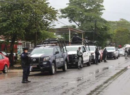 Refuerzan SSPC y Guardia Nacional vigilancia en Macuspana