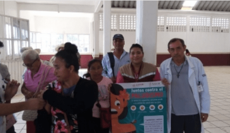 Invita Salud a jornada de vacunación del adulto mayor en Huimanguillo