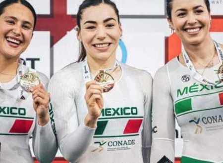 Mexicanas logran histórico oro en el Ciclismo de velocidad