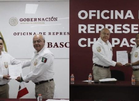 Comisionado del INM designa a titulares de las oficinas de representación en los estados de Chiapas y Tabasco